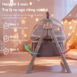 iiko Nôi Điện Đa Năng Tự Động - 5 Mức Đung Đưa, Có Loa Phát Nhạc Ru, Tiện Lợi Cho Giấc Ngủ Của Bé — ảnh 8