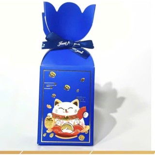 Vỏ kẹo MÈO THẦN TÀI decor mẫu hoa vỏ kẹo buộc nơ trang trí hộp quà Tết 2026