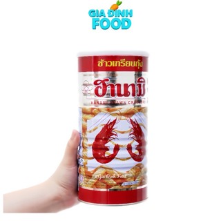 Snack Tôm ăn vặt Hanami Thái Lan Lon 110gr siêu ngon