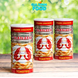 Snack Tôm ăn vặt Hanami Thái Lan Lon 110gr siêu ngon