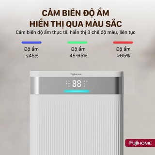 Máy Hút Ẩm Block Fujihome DH16NW-HEPA , Công suất 16 Lít/ngày, có điều khiển từ xa và màng lọc HEPA