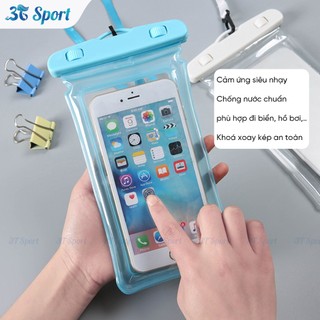 Túi chống nước điện thoại PVC có túi khí nổi cảm ứng nhạy dùng khi đi biển  TĐT-1L