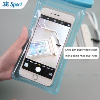 Túi chống nước điện thoại PVC có túi khí nổi cảm ứng nhạy dùng khi đi biển  TĐT-1L