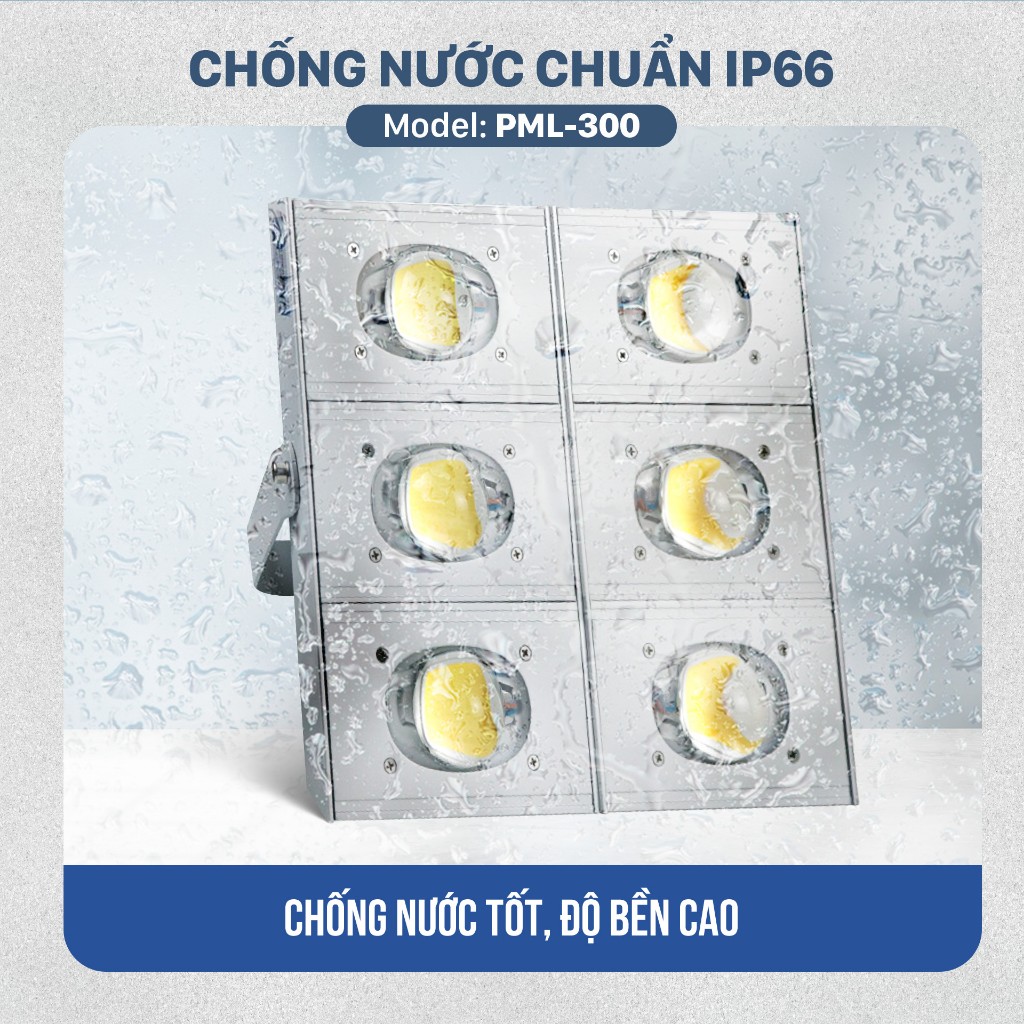 Đèn Led pha cầu lồi Mỹ Linh - 100W, dùng ngoài trời, hoạt động bằng điện 220V. Mới 100%