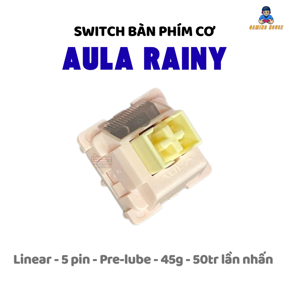 Switch AULA Rainy màu hồng nhạt