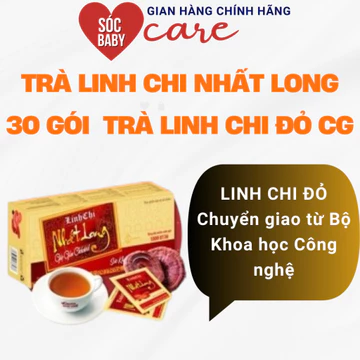 [CHÍNH HÃNG] Trà Linh Chi Nhất Long - Hỗ trợ tốt cho người mỡ máu, hỗ trợ ổn định đường huyết, huyết áp