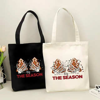 Túi tote, Túi vải bố canvas cotton Noel The Season đeo vai đi học đi chơi thời trang hàn quốc đựng vừa A4 - tot2064