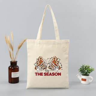 Túi tote, Túi vải bố canvas cotton Noel The Season đeo vai đi học đi chơi thời trang hàn quốc đựng vừa A4 - tot2064