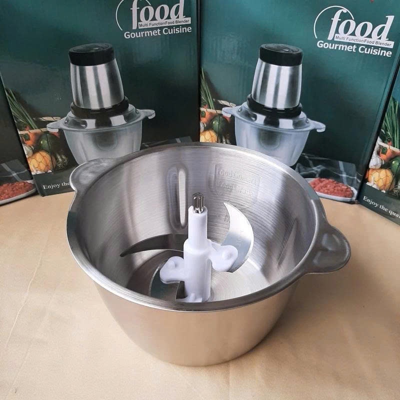 Máy Xay Thịt, Rau, Củ Quả Bằng Cối Inox 4 Lưỡi Đa Năng Công Suất Cực Mạnh