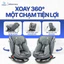 Ghế ngồi ô tô cho bé Babyro Spinsafe G406, 0-12 tuổi, xoay 360, lắp đặt isofix, bảo hành 12 năm