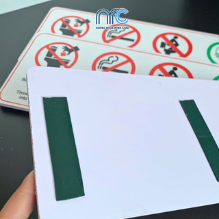 Bảng WC, Bảng nội quy WC, nội quy nhà vệ sinh - Bảng chỉ dẫn nhà vệ sinh, WC - Không thấm nước - Tặng kèm băng dính