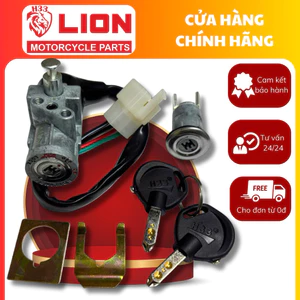 Bộ khoá xe máy DREAM loại 6 cạnh - ổ khoá + chìa dự phòng