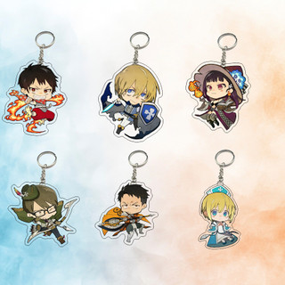 Móc Khóa Mica Keychain Fire Force 1 Dễ Thương phụ kiện trang trí chibi dễ thương