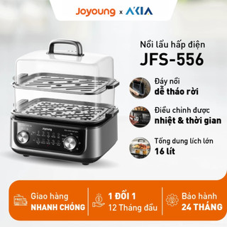 Nồi lẩu hấp đa năng Joyoung JFS-556 - Dung tích 16L, Công suất 1600W - Bản Tiếng Việt, Bảo hành 24T