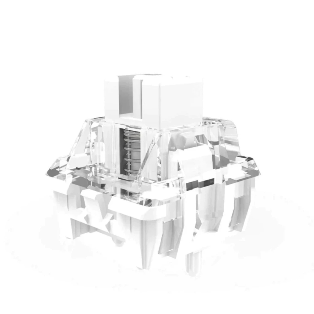 Combo Switch Outemu White Jade - 3 pin - Switch bàn phím cơ - Linear - Pre-lube - 55gf - Lực nhấn 45g - Hành trình 3.3mm | BigBuy360 - bigbuy360.vn