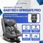 Ghế ngồi ô tô cho bé 0-12 tuổi Babyro i-Spinsafe Pro, xoay 360, lắp đặt isofix, tiêu chuẩn R129