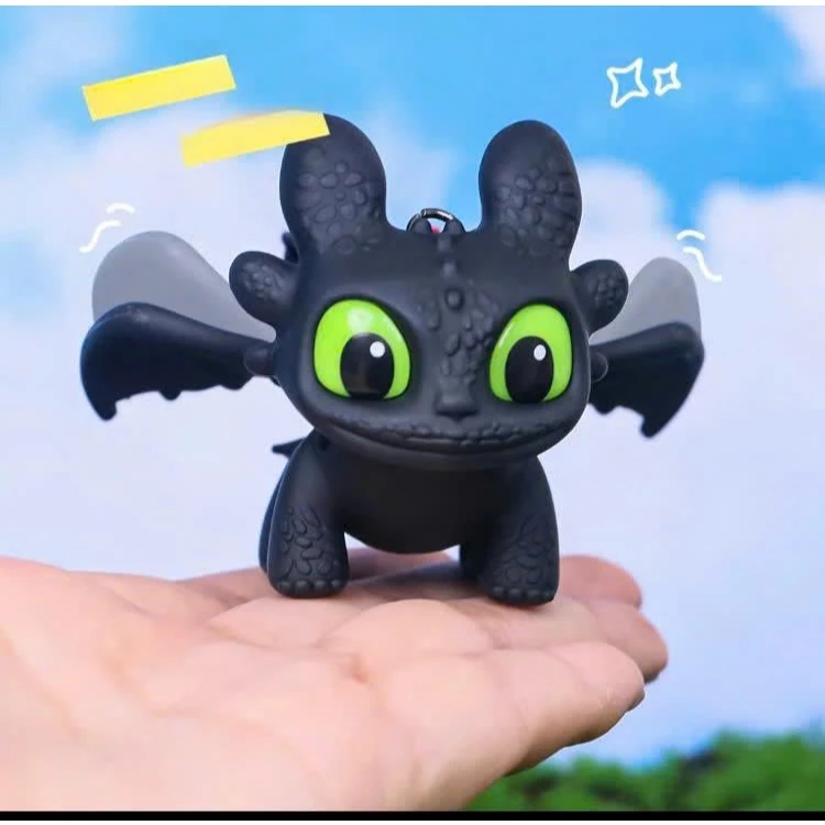 Móc Khóa Night Fury Rồng Mắt Phát Sáng