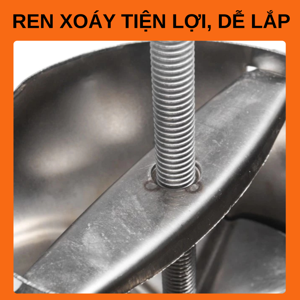 Khuôn giò Song Anh inox loại 1-2kg, khuôn giò thủ chất liệu inox loại 1 dày dặn không móp méo han rỉ
