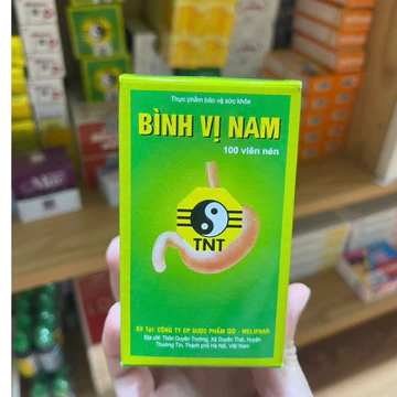 Bình Vị Nam TNT viên uống hỗ trợ giảm acid dịch vị, ợ hơi ợ chua; bảo vệ dạ dày, tá tràng.