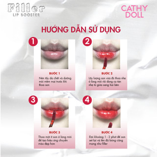 Son Kem Bóng Cathy Doll Filler Lip Booster Giúp Đôi Môi Mềm Mại Và Căng Bóng 3.3g