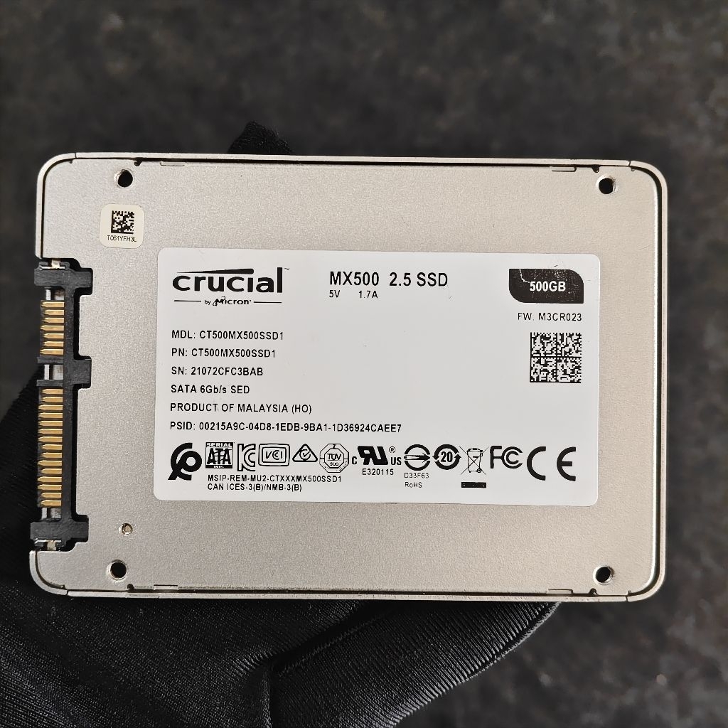 Ổ cứng SSD Crucial MX500 500GB 3D NAND SATA III Zin chuẩn xịn bền
