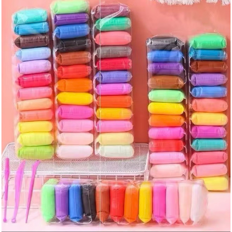 Dây Đất Sét Nặn Tự Khô Không Dính Tay 12 Màu