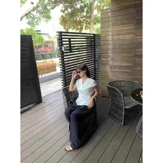 𝗖𝗵𝗶𝗻𝗰𝗵𝘂 - |LY LINEN| Áo Linen thắt eo nơ lệch tà