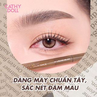 COMBO 3 Chì Kẻ Mày Đầu Tam Giác Siêu Mảnh Cathy Doll, Dễ Kẻ, Lâu Trôi Skinny Sharp 0.06g