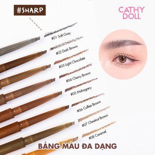 COMBO 3 Chì Kẻ Mày Đầu Tam Giác Siêu Mảnh Cathy Doll, Dễ Kẻ, Lâu Trôi Skinny Sharp 0.06g