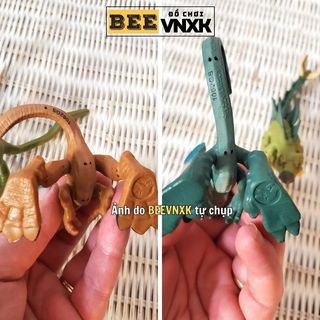Set 4 mô hình Khủng long uốn dẻo mini T-Rex, Stegosaurus, Dilophosaurus xuất dư - BEE VNXK