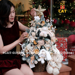 Cây Thông gấu bông hottrend, quà Giáng sinh , Cây thông trang trí Noel, quà Noel văn phòng, quà tặng bạn gái Giáng sinh