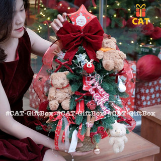 Cây Thông gấu bông hottrend, quà Giáng sinh , Cây thông trang trí Noel, quà Noel văn phòng, quà tặng bạn gái Giáng sinh