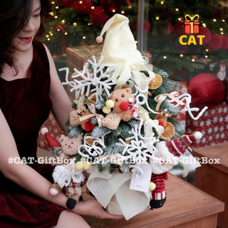 Cây Thông gấu bông hottrend, quà Giáng sinh , Cây thông trang trí Noel, quà Noel văn phòng, quà tặng bạn gái Giáng sinh