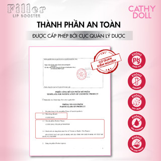 Son Kem Bóng Cathy Doll Filler Lip Booster Giúp Đôi Môi Mềm Mại Và Căng Bóng 3.3g