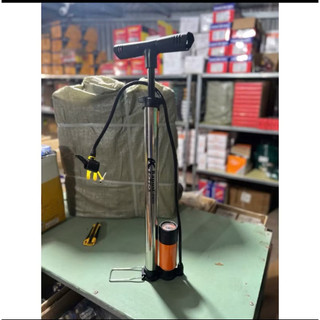 Bơm xe đạp xe máy Kapusi Dài 60cm lực bơm khỏe, bơm tay nhẹ nhàng tiện lợi có đầu bơm bóng, bơm đệm