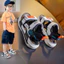 Sandal hàn quốc phối số 23 đơn giản quai dán bé đi học đi chơi đẹp