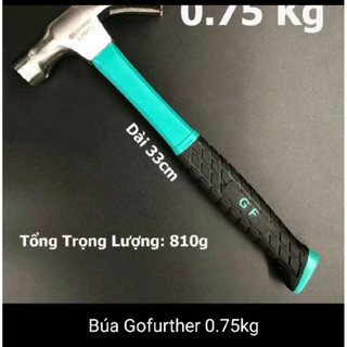 Búa Đóng Đinh Nguyên Khối GF - Tay cầm bọc cao su chắc chắn chuyên đóng ,nhổ đinh
