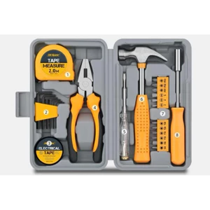 Bộ Dụng Cụ Sửa Chữa Đa Năng 7 Món 24 Chi Tiết Có Hộp Đựng Nhựa Cáp Cứng, Tiện Ích Thông Minh 482
