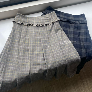 LITA SKIRT | Chân váy lửng xếp ly phong cách Hàn Quốc | Bymintt