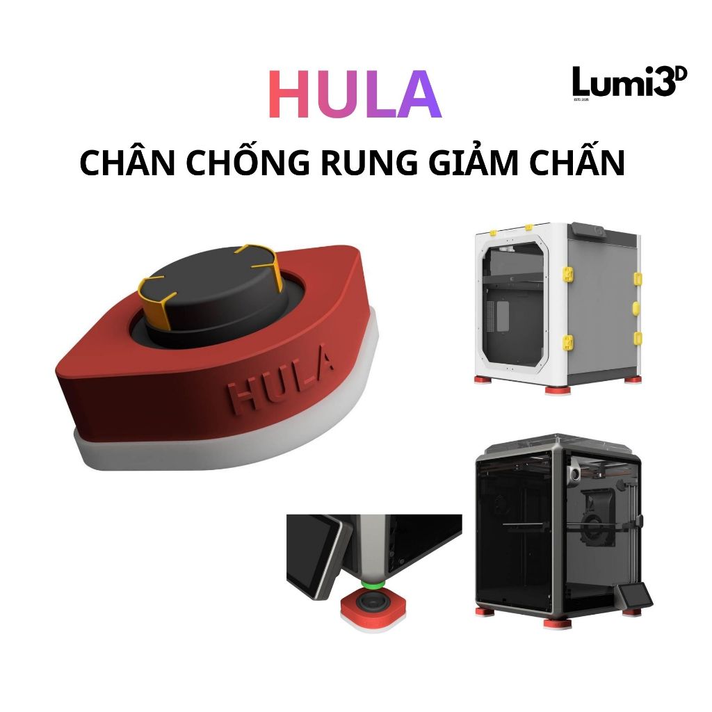 Set 4 Chân Chống Rung HULA - Đế Bù Rung Giảm Chấn cho BamBu Lab P1s/X1c ...