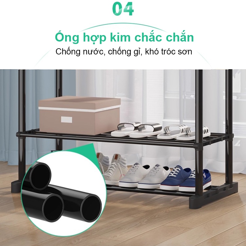 𝐎𝐥𝐢𝐟𝐞 Kệ Treo Quần Ao Đa Dạng Giá Treo Quần Áo Có Thể Mở Rộng Giá Treo Quần Áo Có Bánh Xe Di Chuyển