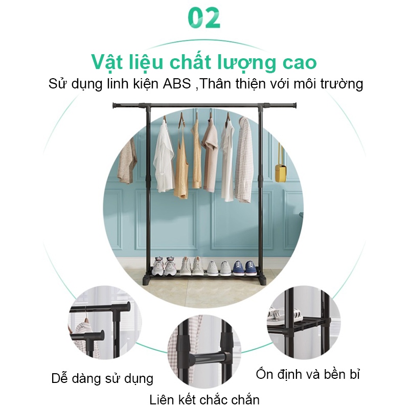 𝐎𝐥𝐢𝐟𝐞 Kệ Treo Quần Ao Đa Dạng Giá Treo Quần Áo Có Thể Mở Rộng Giá Treo Quần Áo Có Bánh Xe Di Chuyển