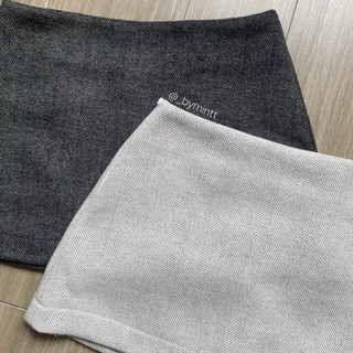 BASE SKIRT | Chân váy ngắn chất dạ form A hack dáng, đơn giản, dễ mặc | Bymintt