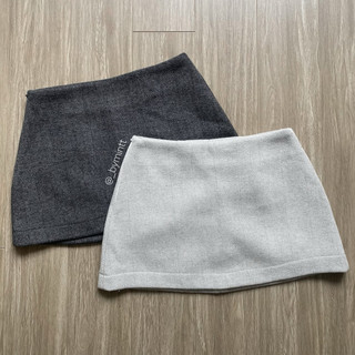 BASE SKIRT | Chân váy ngắn chất dạ form A hack dáng, đơn giản, dễ mặc | Bymintt