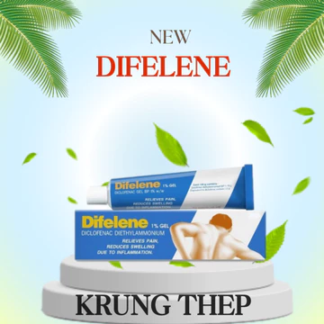 Gel Xoa Bóp Thoát Vị Đĩa Đệm Difelene 1% Thái Lan 100g - Giảm Đau Thoát Vị,Đau Cơ, Mỏi Vai Gáy
