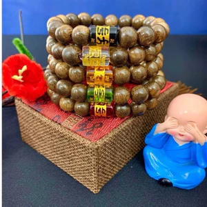 Vòng Trầm Đơn mix Lu Thống Bình an-May mắn