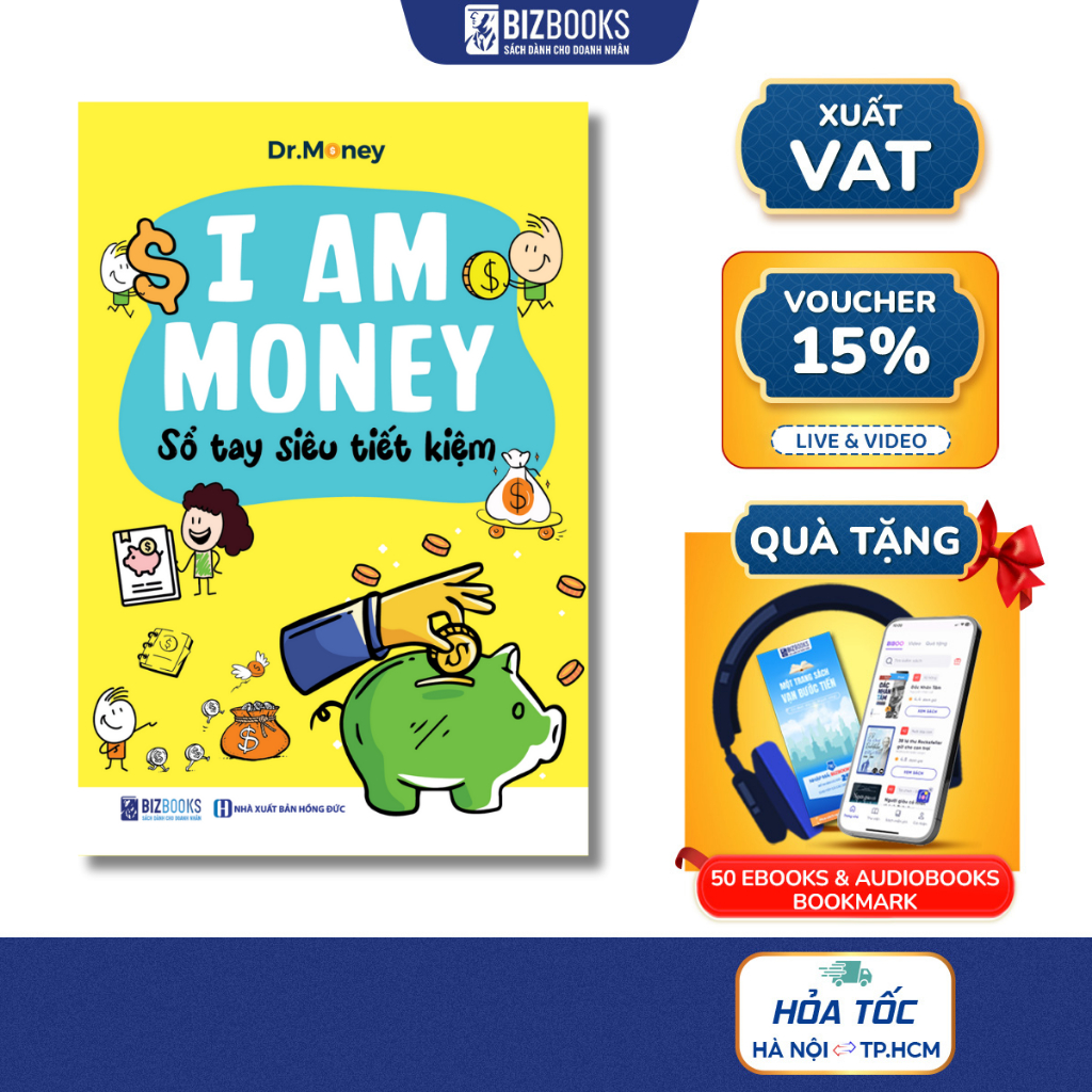 Sách I Am Money: Sổ Tay Siêu Tiết Kiệm - Bizbooks