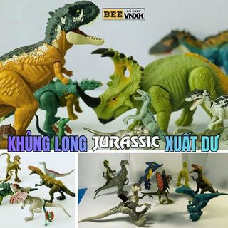 Mô hình Khủng long xuất xịn có khớp cử động, lem màu, nhiều size to nhỏ (Chọn mẫu) - Đồ chơi BEE VNXK