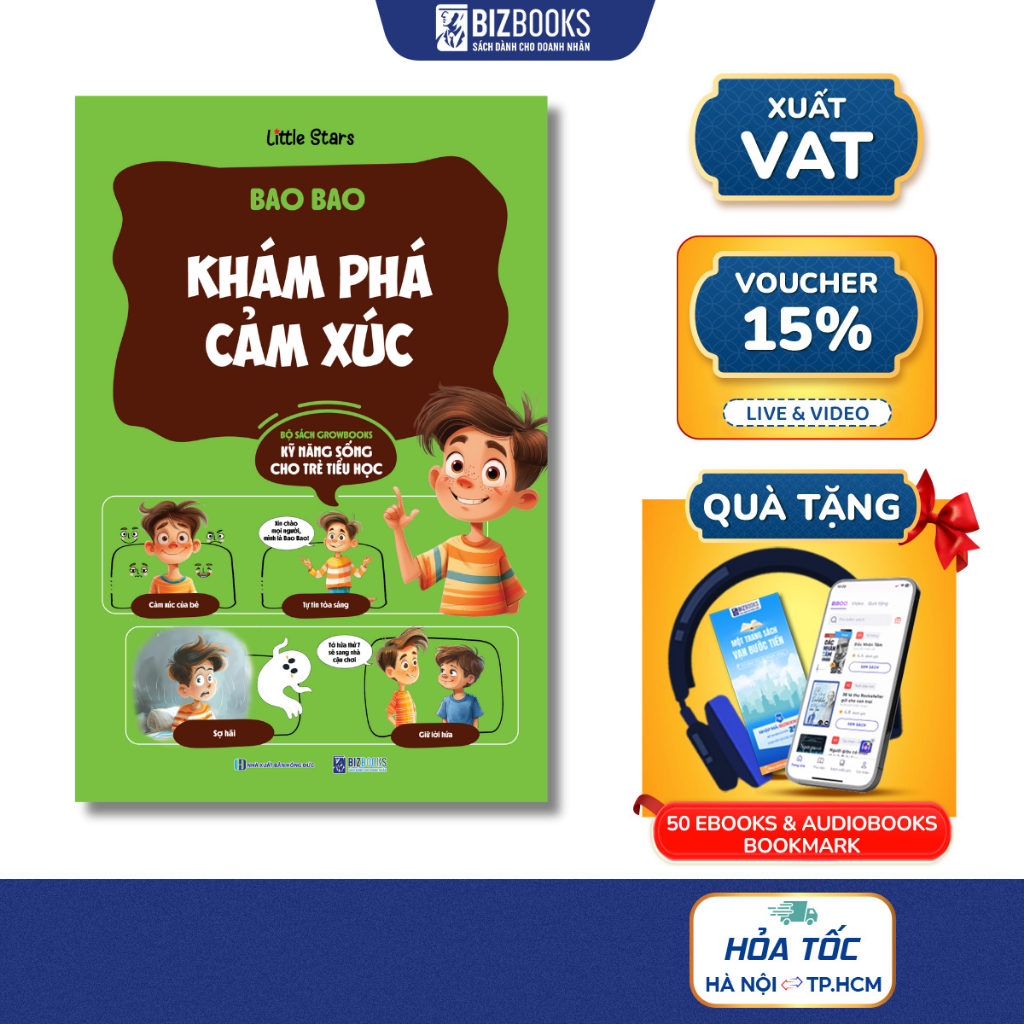 Sách Bao Bao Khám Phá Cảm Xúc - Growbooks - Kỹ Năng Sống Dành Cho Trẻ Tiểu Học