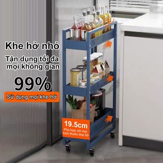BMZAR Xe Đẩy Spa Lưu trữ nhiều lớp Kệ xe đẩy nhà bếp đen Xe đẩy đựng đồ Sắt
